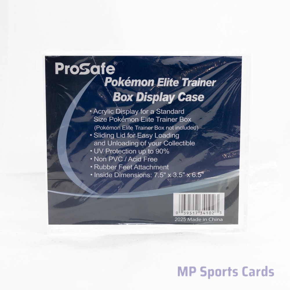 Pro-Safe Acrylic Display Case Pokemon Elite Trainer Box UV Protected