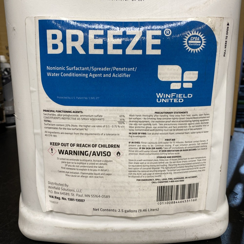 Winfield Breeze Water Conditioning Agent - 2.5 Gallons