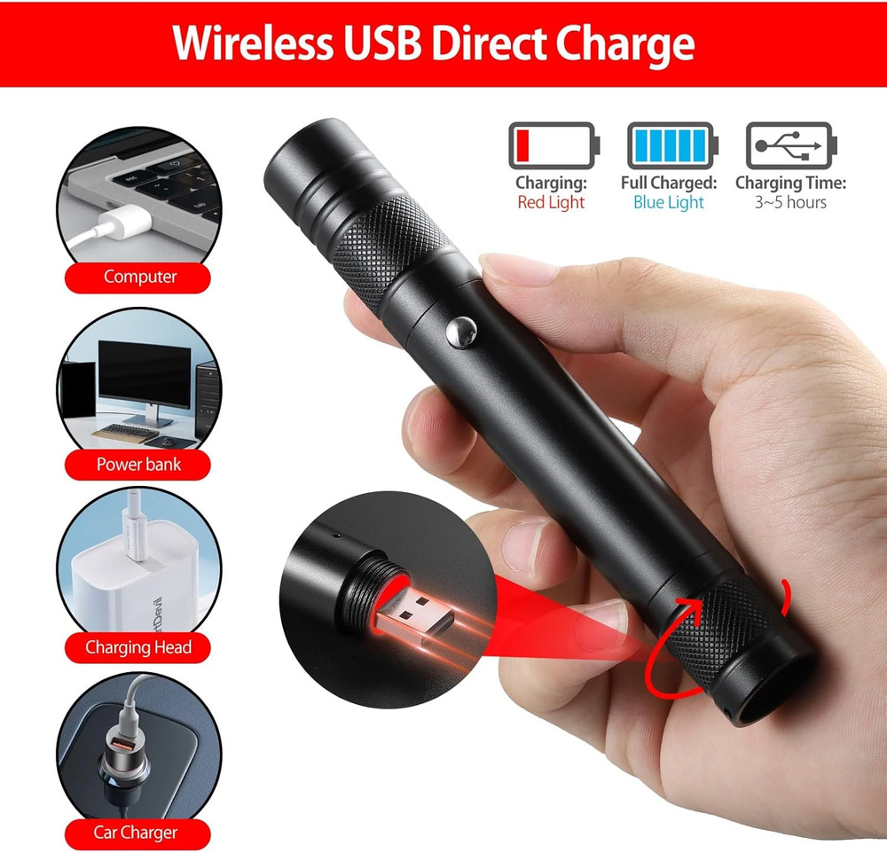Laser Pointer High Power Rechargeable Lazer Pointer, Laser Pen with Long Range A