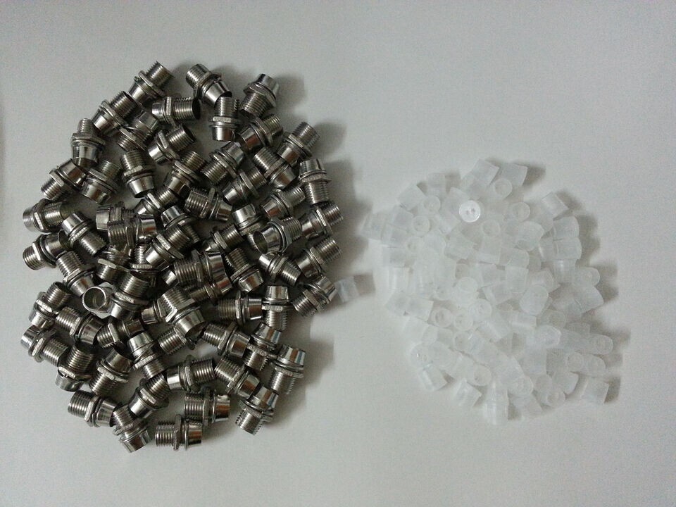 100pcs 5mm Chrome Metal LED Bezel Holder Panel Display