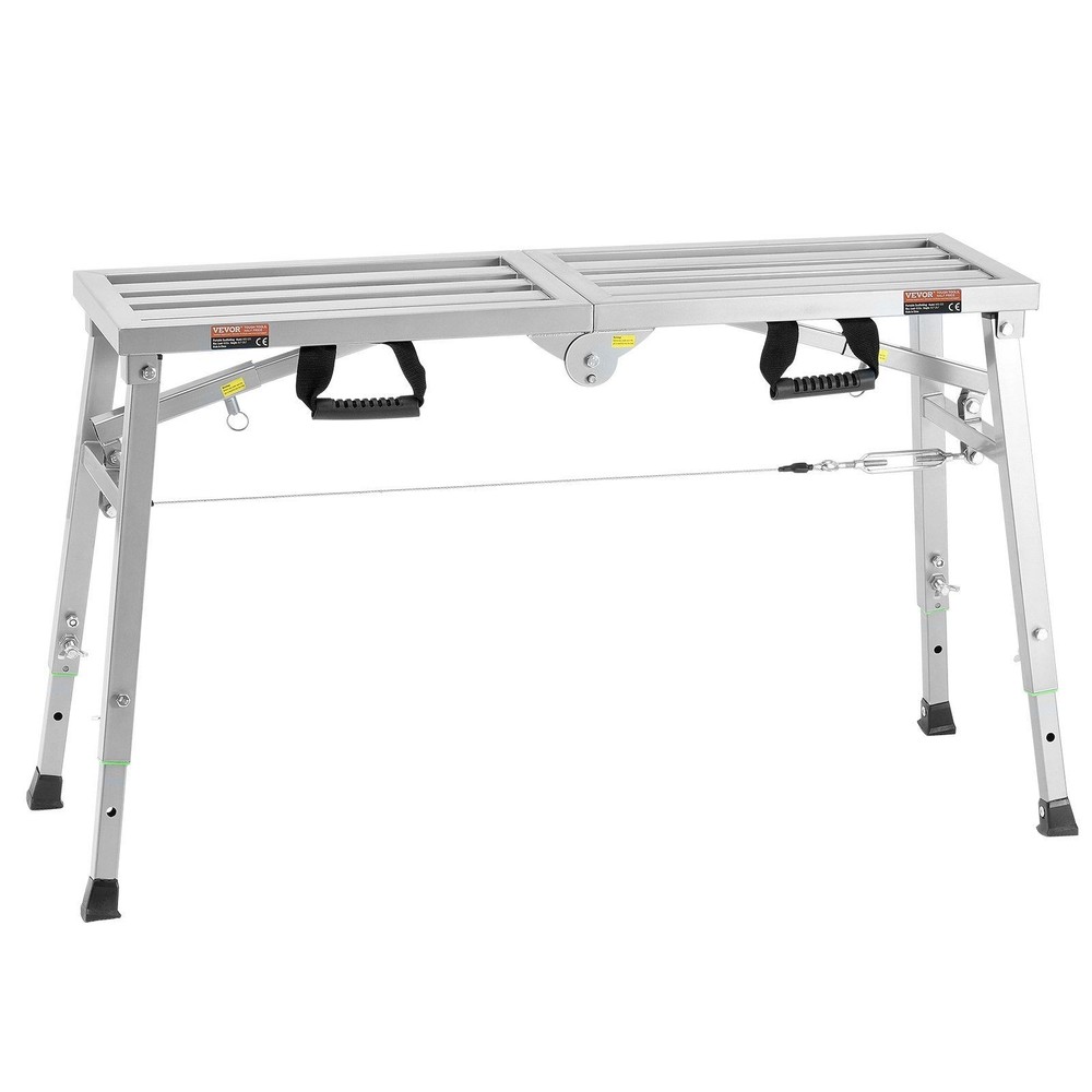 Compact Foldable Work Platform 400lb Load Durable Finish