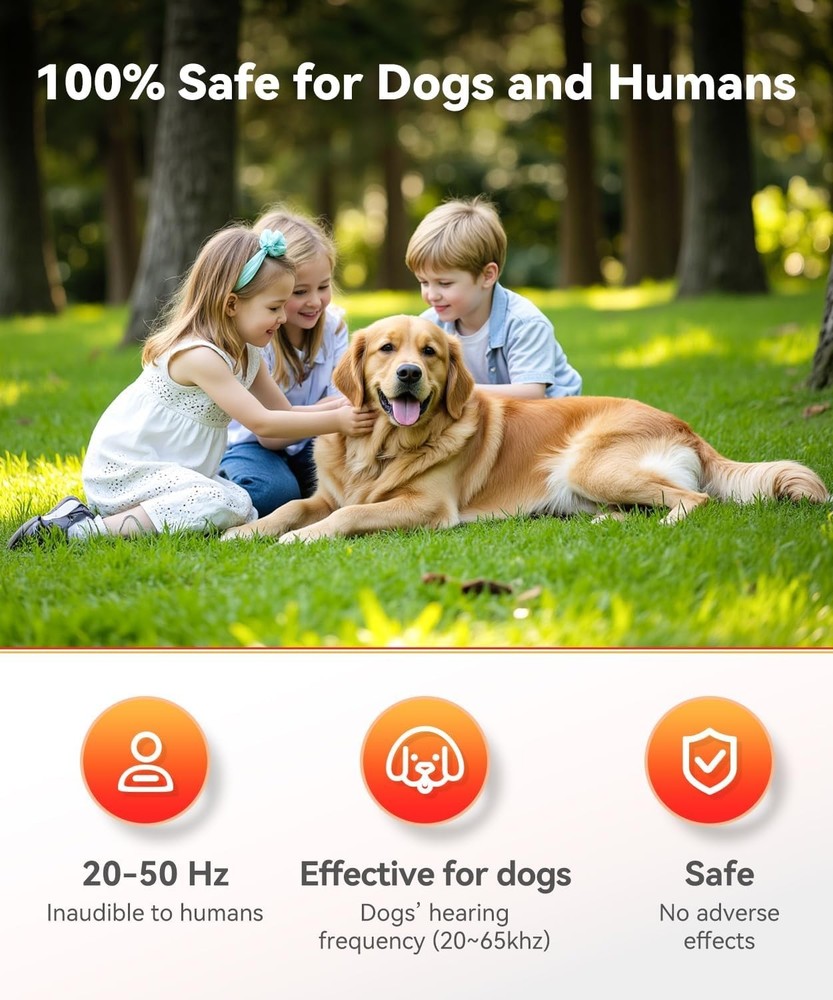 Variable Frequency Ultrasonic Dog Bark Deterrent - Efficient Behavior Corrector