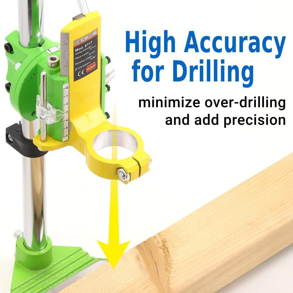 Japard Drill Press Floor Stand for Hand Drill, Vertical Workbench, Adjustable