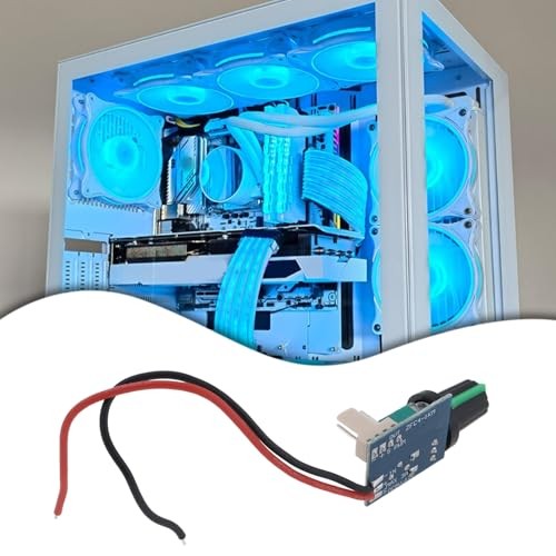 2pcs DC12V PWM Fan Speed ​​Controller with Push Switch for Fan Control