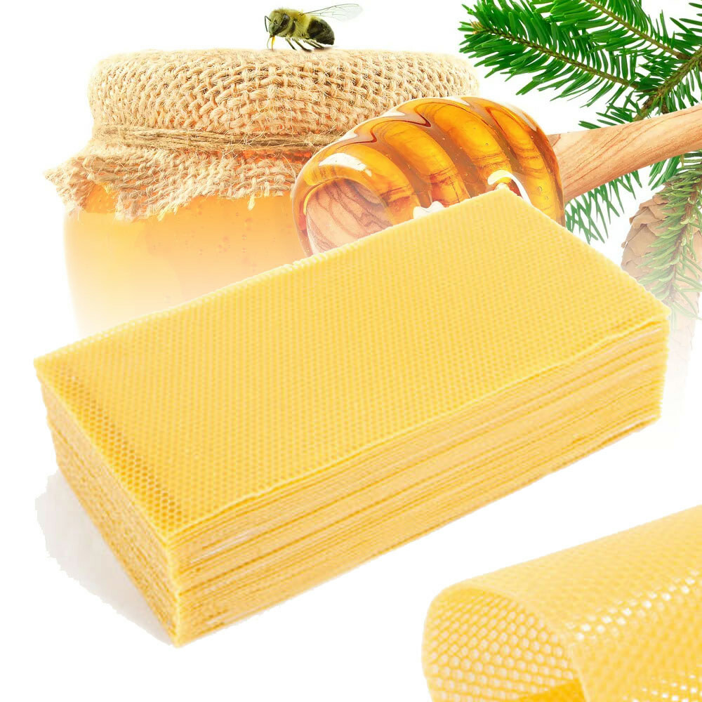 30 Honeycomb Wax Frames for Beekeeping Hive Foundation Tool - 30 Packs