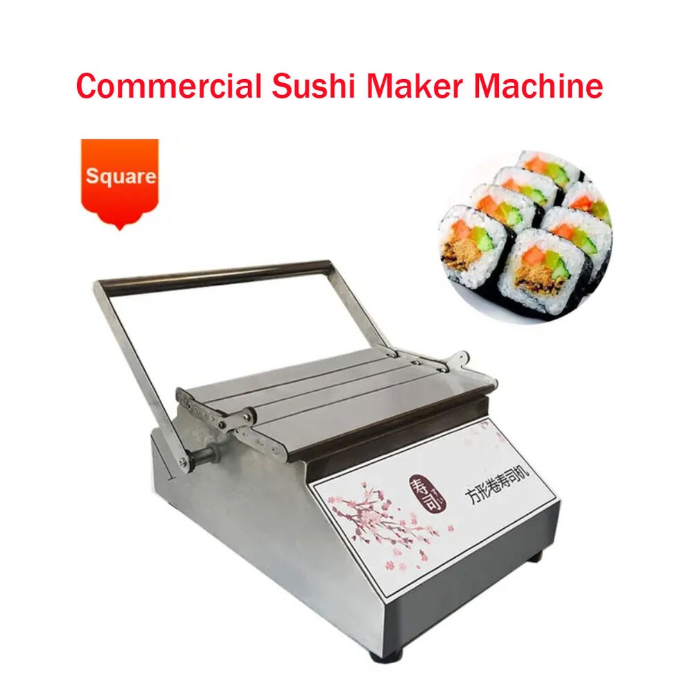 Sushi Roll Making Machine Tabletop Sushi Forming Roller Maker Round/Square New