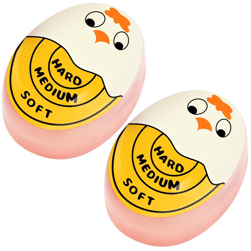 Egg Timer for Hard Boiled Eggs Soft Boiled Color Changing Indicator Tells Whe...