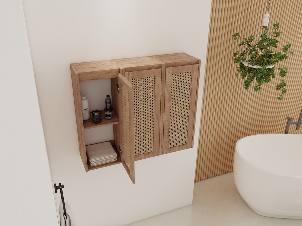 36" Bathroom Side Cabinet,Soft Close Doors,Float Mounting Design,(KD-Packing)