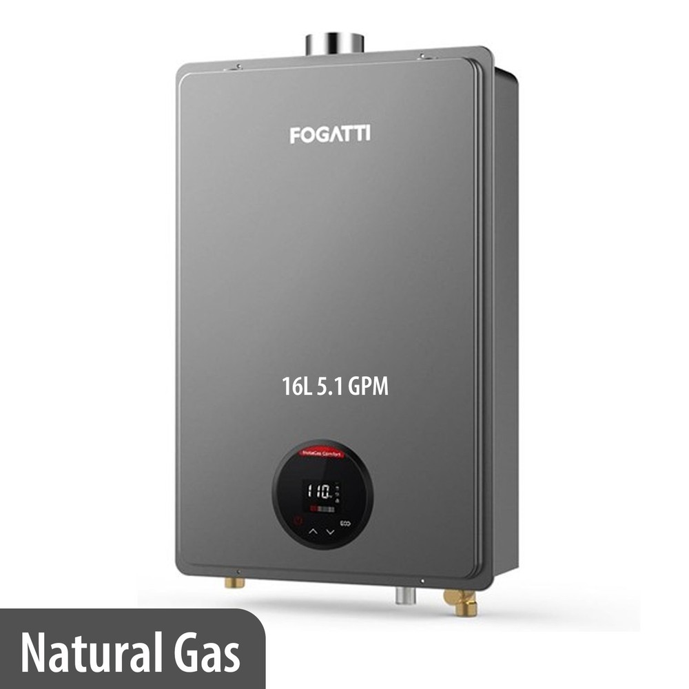 Natural Gas/Propane Instant Hot Water Heater Tankless Indoor 5.1 GPM 120K BTU
