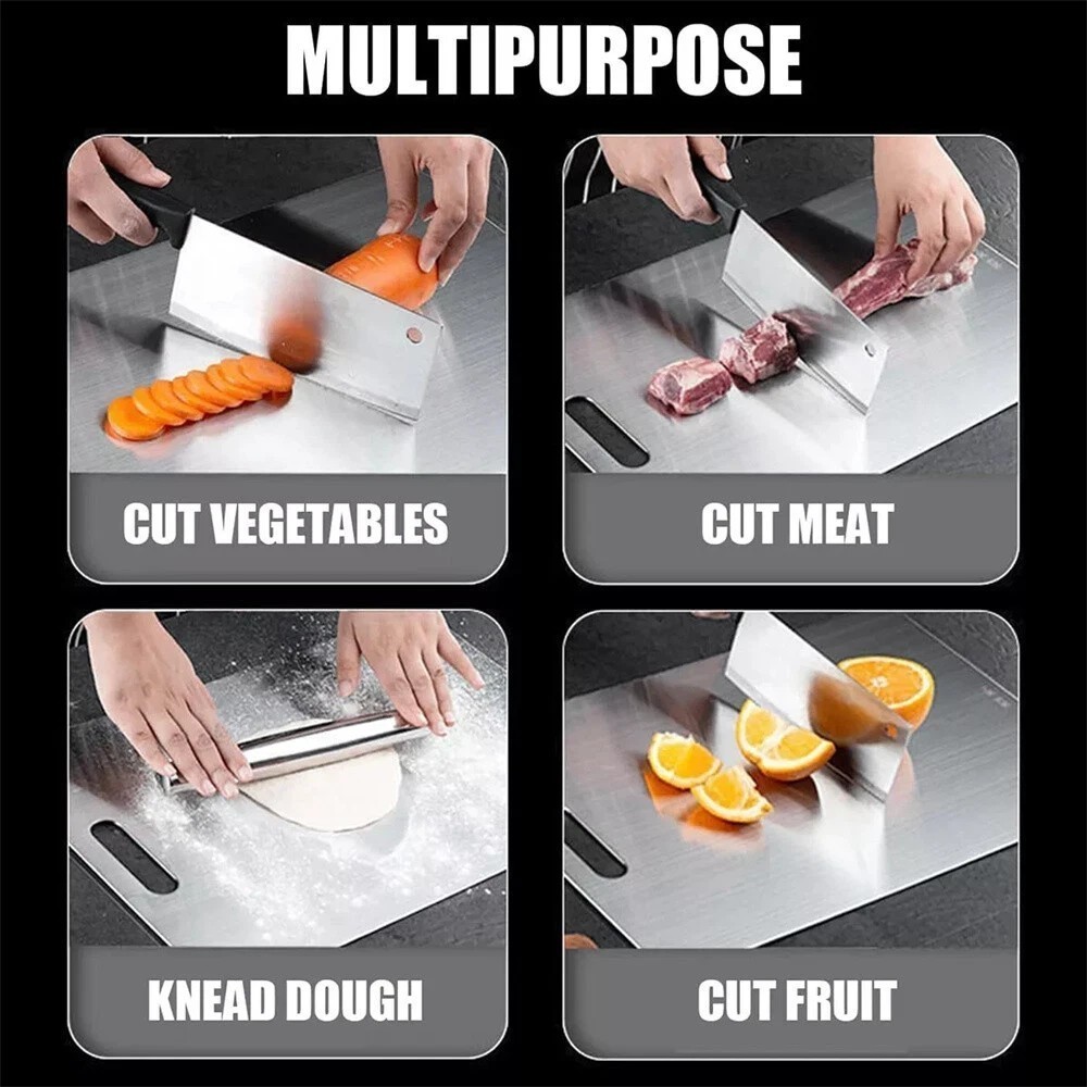 Titanium Cutting Board Double-Sided Titanium Cutting Boards for Kitchen Camping~