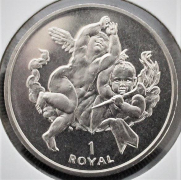 2001 GIBRALTAR 1 ROYAL "CHERUB DANCING"