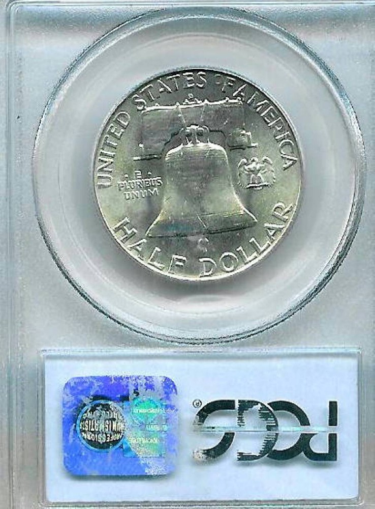 1954-D Franklin Half : PCGS MS65FBL Blazing White