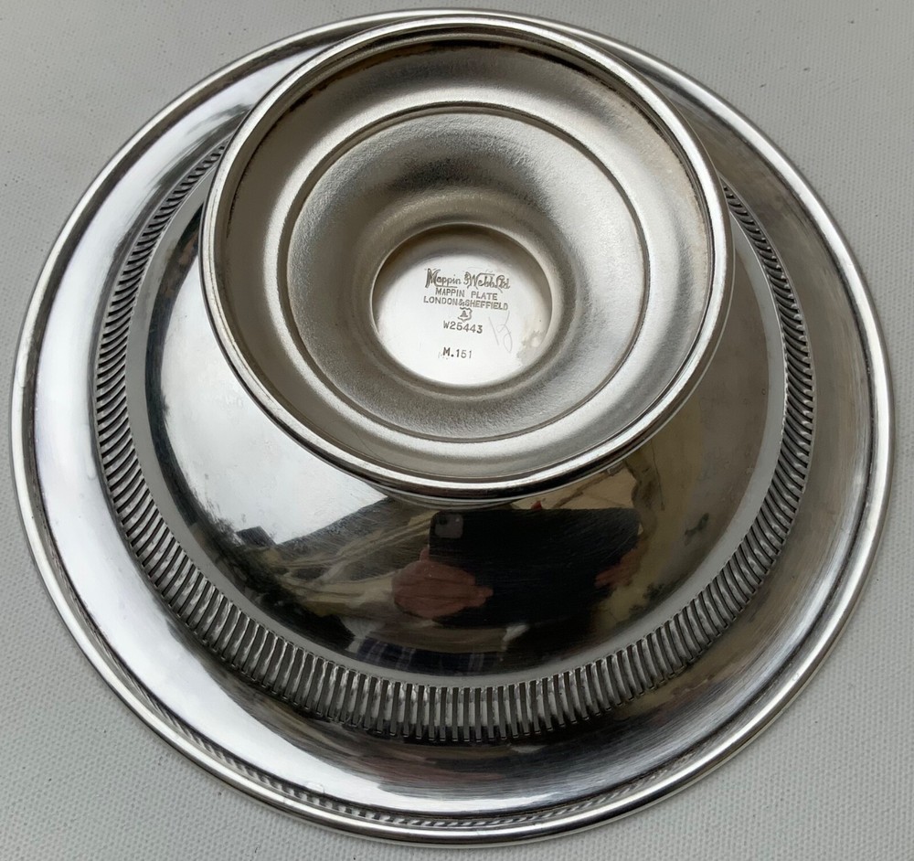 Mappin & Webb Art Deco Sliver Plate Fruit Basket