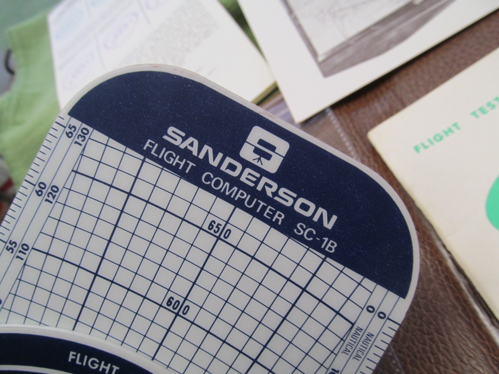 Sanderson Flight Organizer Packet - Flight Computer SC-1B & More - NICE