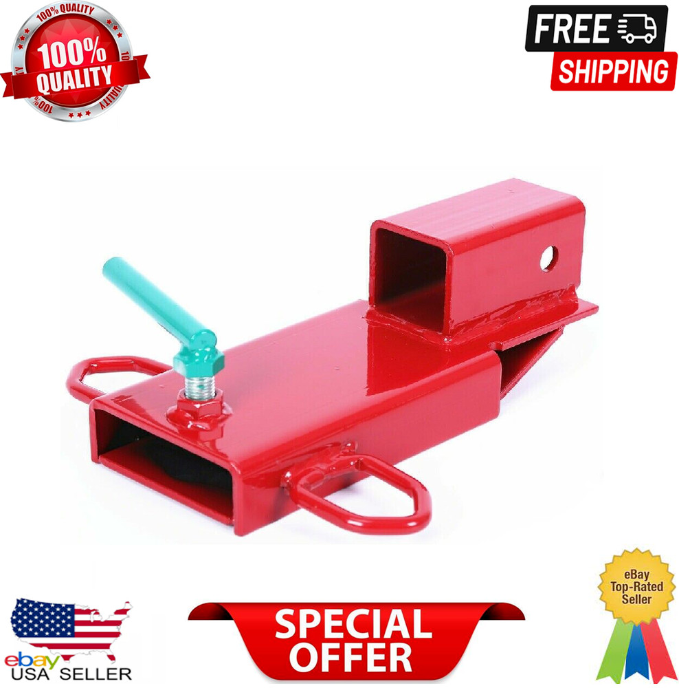 Clamp On Forklift Hitch Receiver Pallet Fork Trailer Towing Adapter 2inch Insert