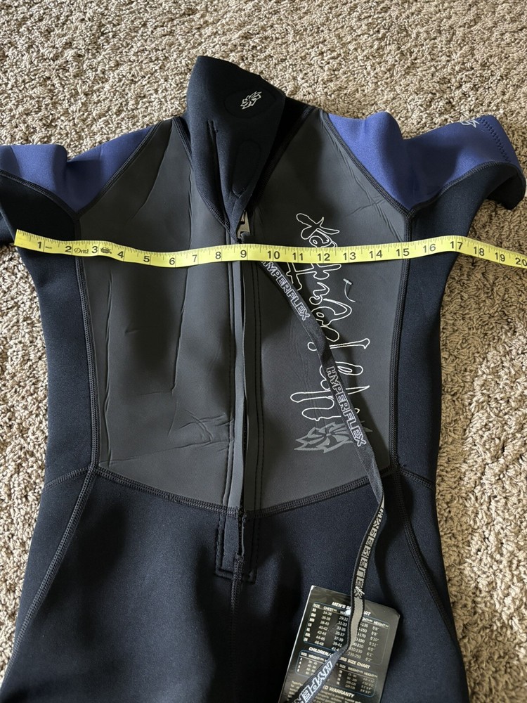 Hyperflex Access 2.5 Short Body One Piece Wet Suit Black/Blue Size US Small