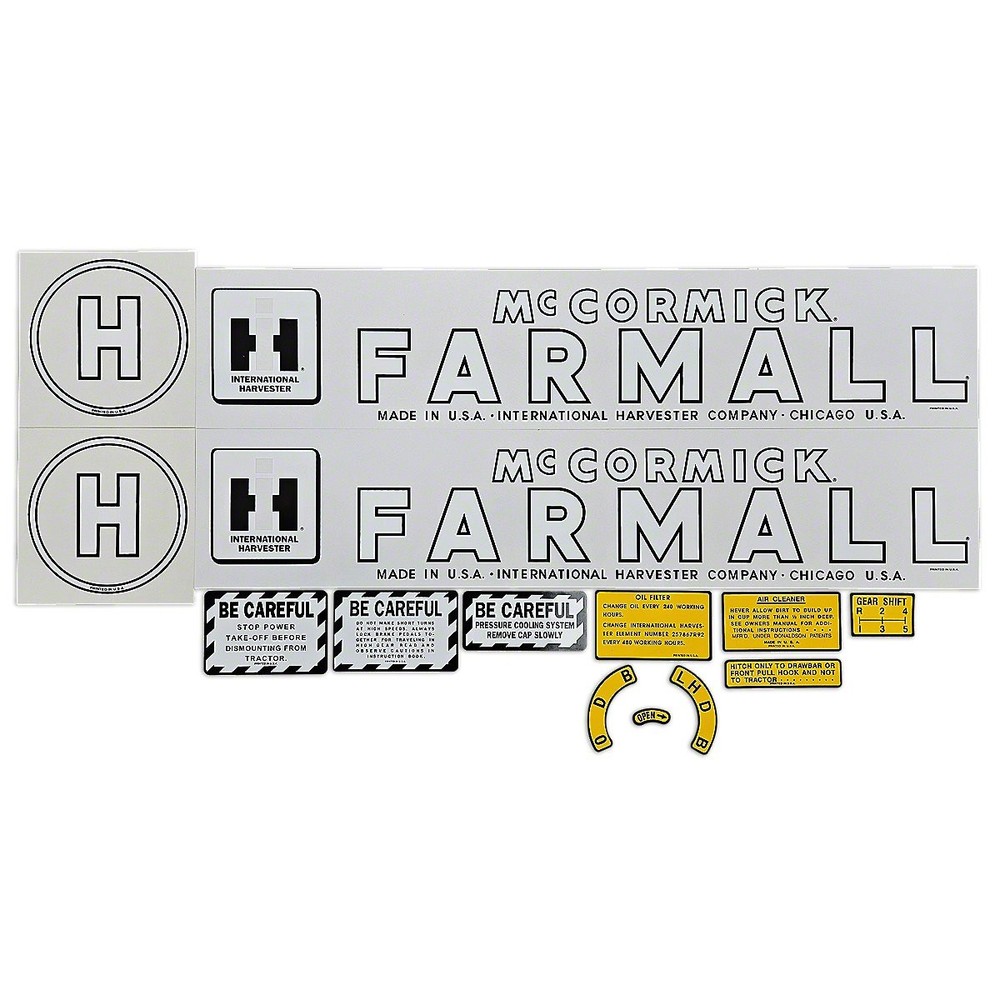 Farmall H Decal Set