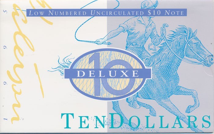 Australia: 1995 $10 Deluxe Low Numbered Folder, Cat $195