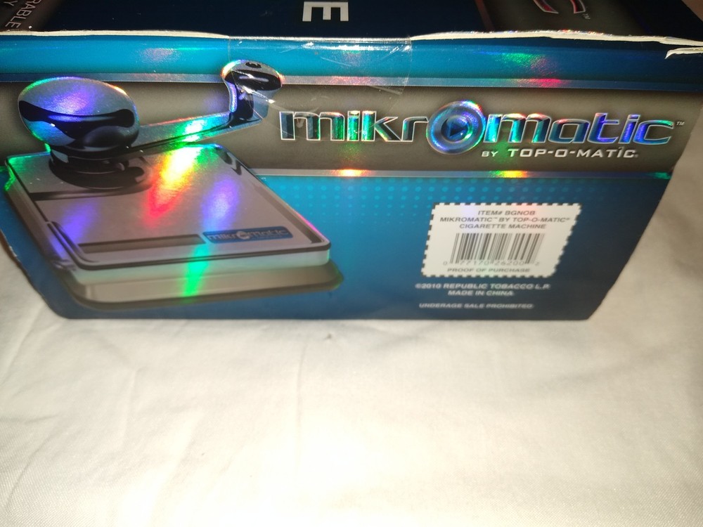 MikrOmatic TOP-O-Matic Regular Kings Cigarette Maker Making Injector Machine