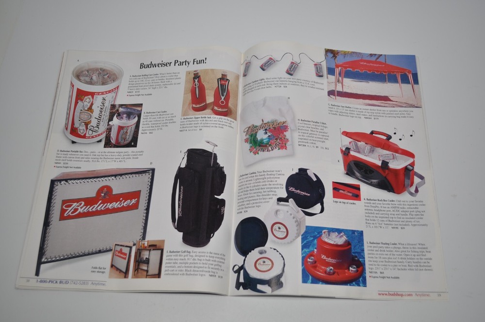 Budweiser Genuine Collection Gift Catalog - Early Fall 2001