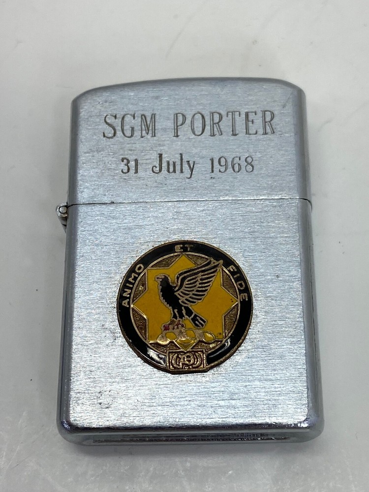 1968 US Army 1st Cavalry Named Sergeant Major Howard Lighter