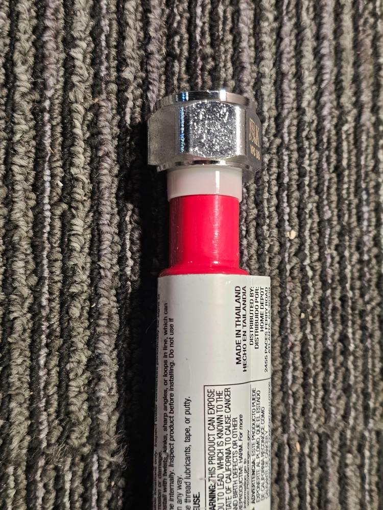 (QTY 2)Everbilt 1003 421 153 3/4"x3/4"x24" Water Heater Connector Corrugated