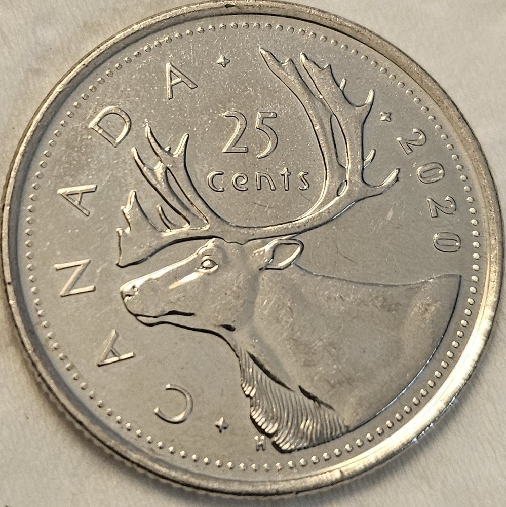 Canada 25 Cents 2020 UNC