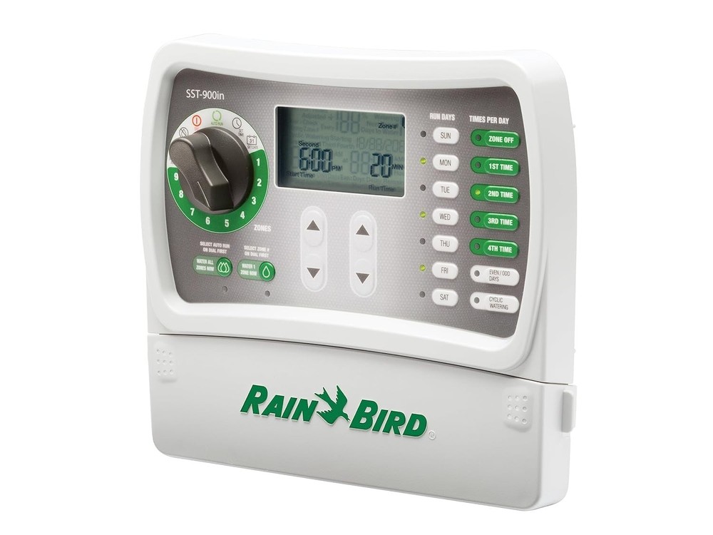 User-Friendly Indoor Sprinkler Controller with Seasonal Adjust & 9-Zone Control