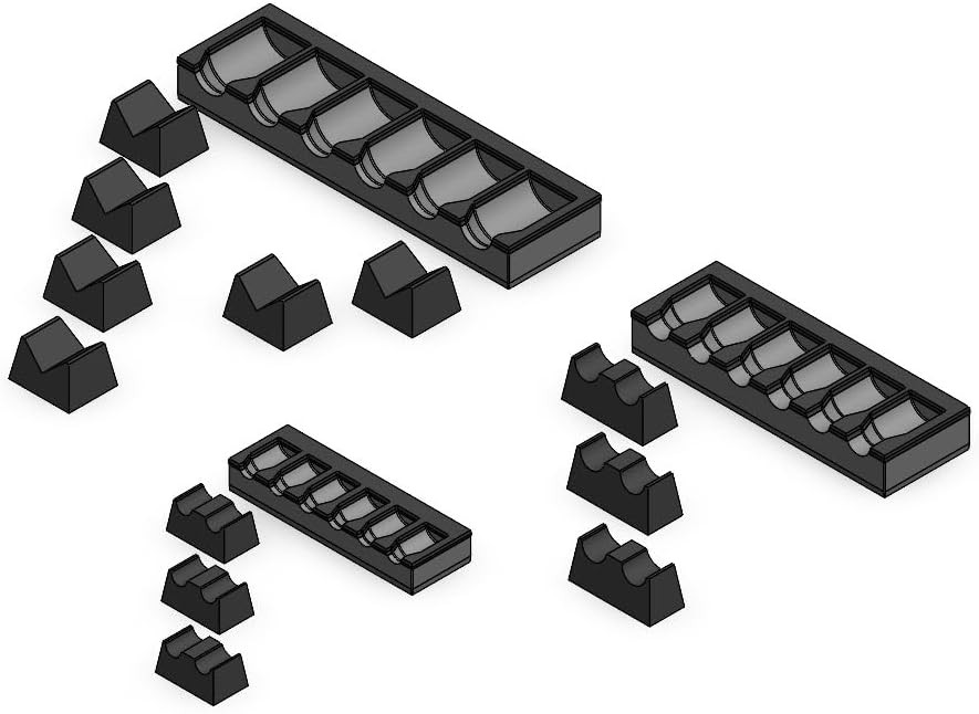 MagAttach Socket Extension Organizers 3 Piece Set Red/Black)