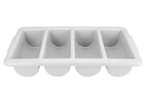 Winco 4-Compartment Cutlery Bin, Medium