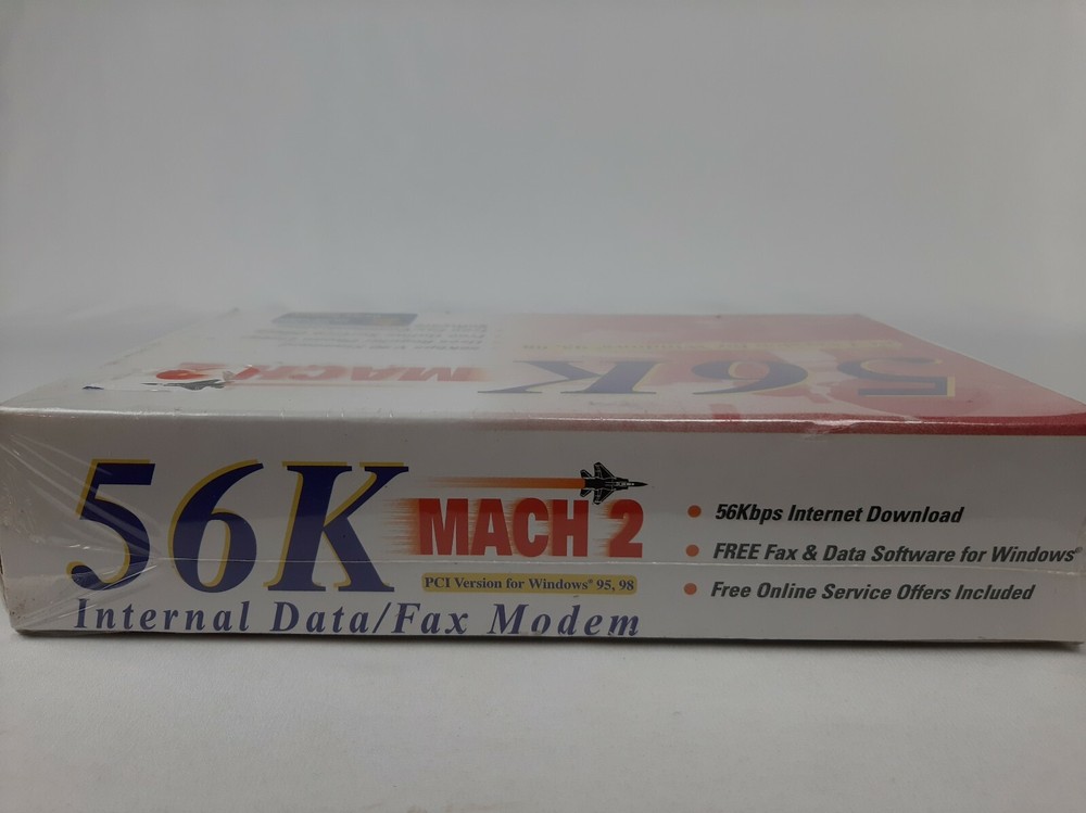 56K MACH 2 INTERNAL DATA/FAX MODEM PCI VERSION FOR WINDOWS 95, 98 NEW & SEALED