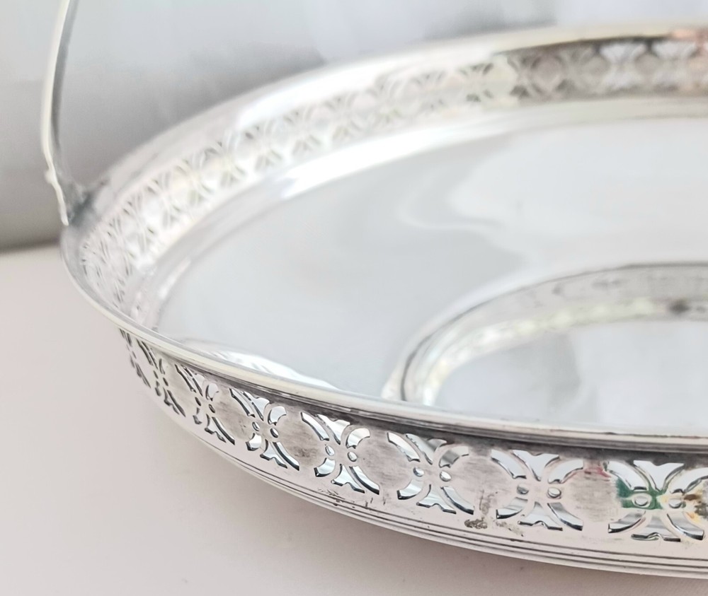 Tiffany & Co. Sterling 9" Pierced Basket Dated 1917