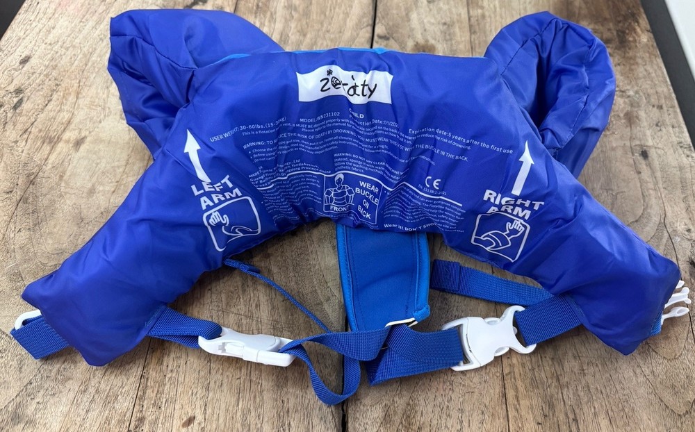 Whale Blue Floatation Device Life Vest 30-60lbs