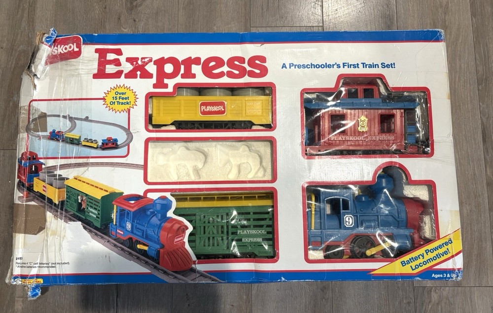 PLAYSKOOL EXPRESS A Preschooler's First Train Set Toy Vintage Engine Not Working