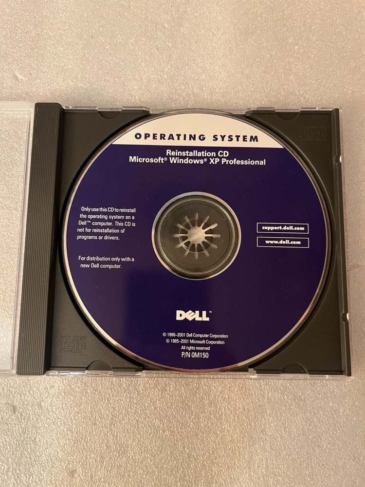 Dell Microsoft Windows XP Professional (NO Service Pack) Reinstallation CD