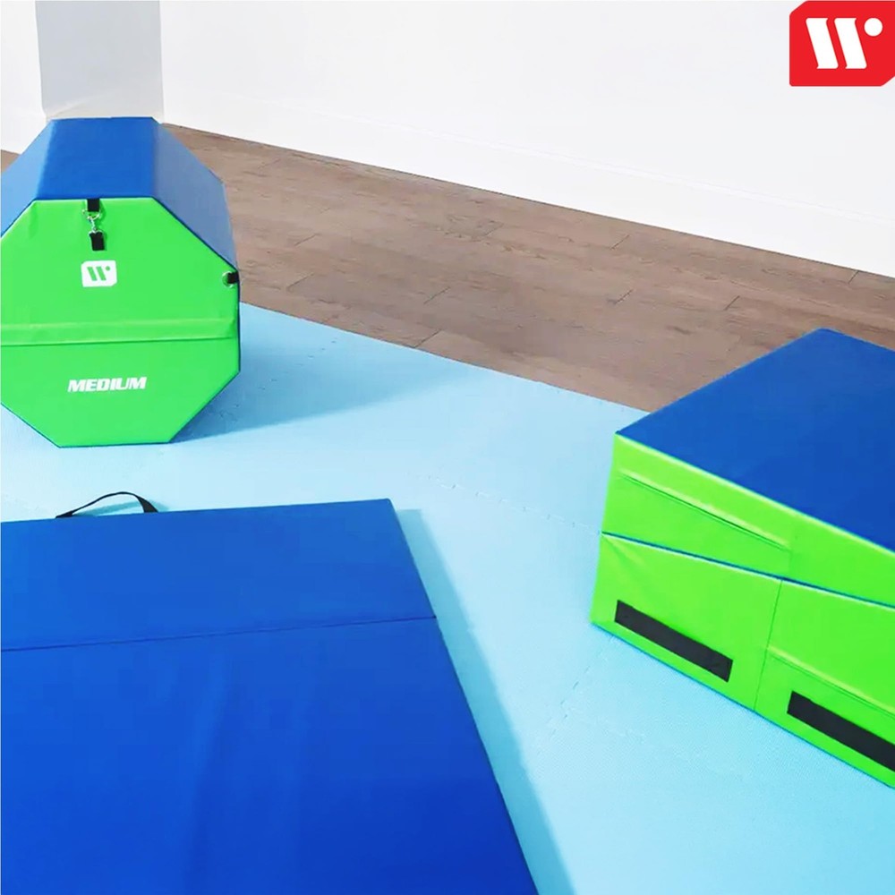 Gymnastics Octagon Skill Shape Tumbling Mat, Somersault Backbend Trainer for ...