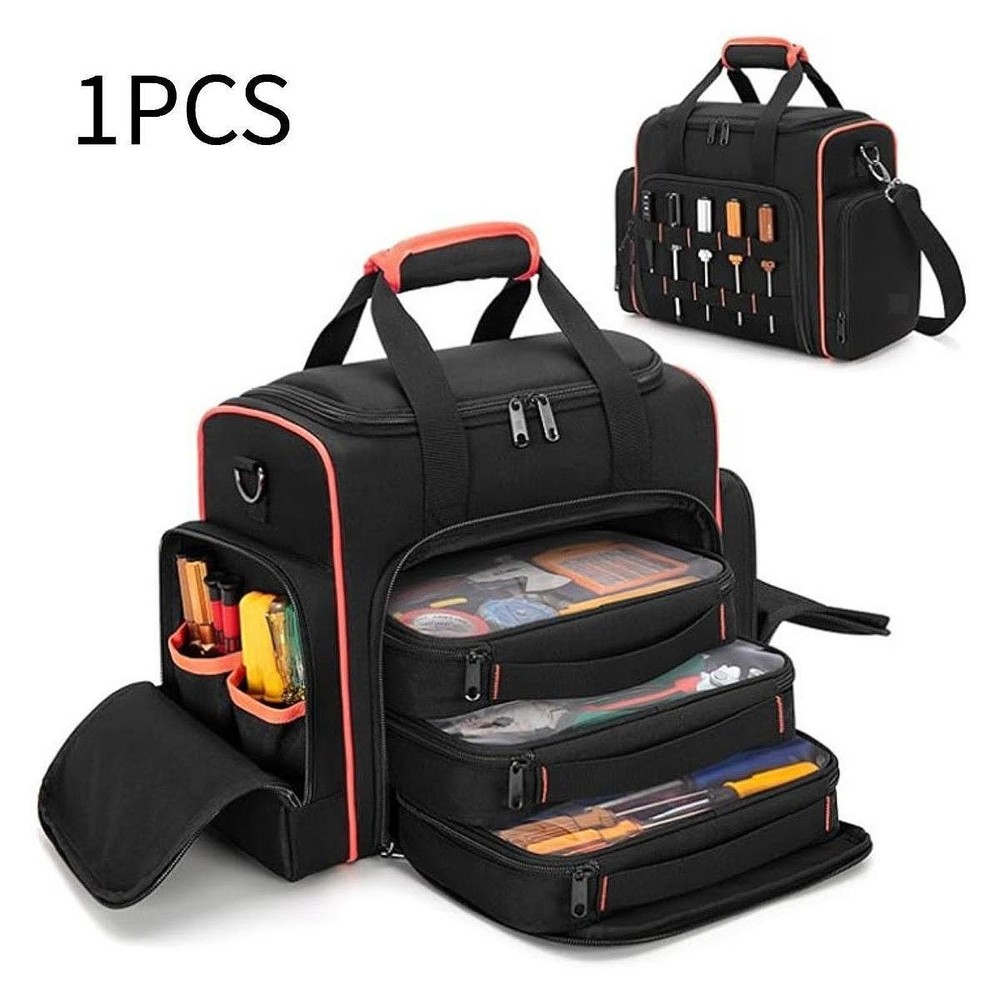 Tool Storage Bag Organizer Multipurpose with 3 Removable Cases for Carpenter