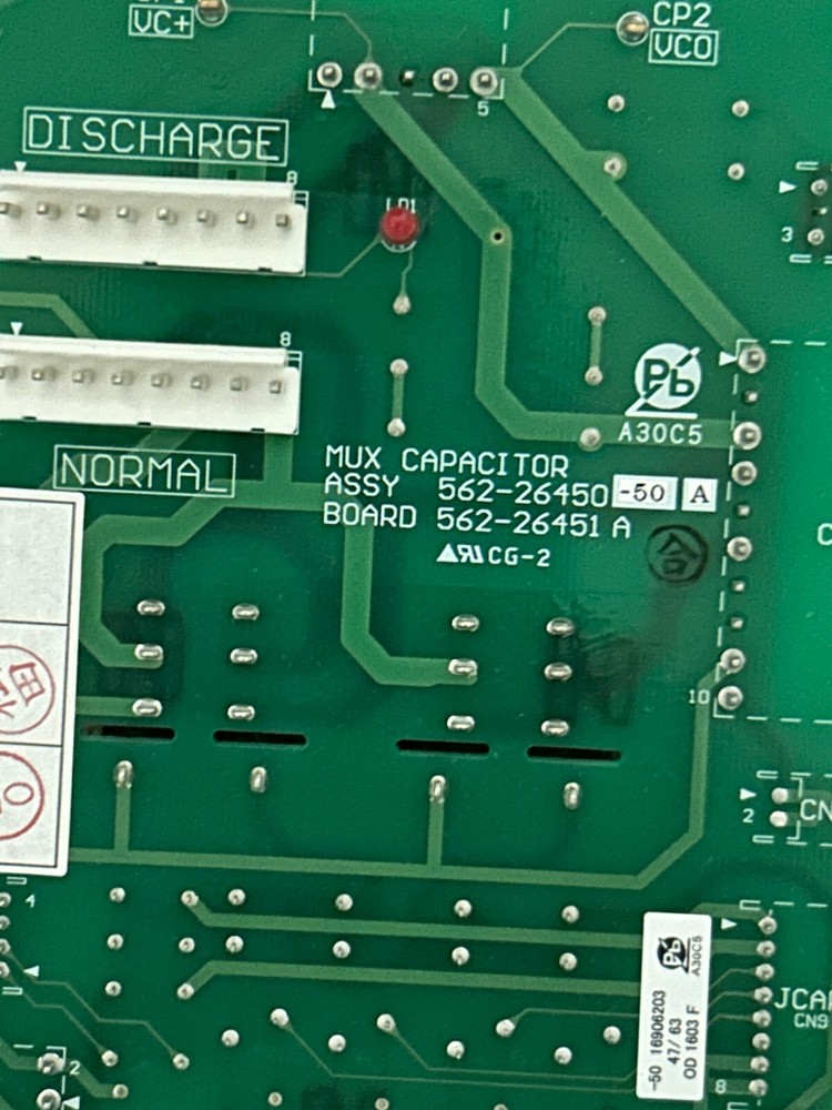 Shimadzu Evolution Mux Capacitor Board (Assy 562-26450, Board, 562-26451)