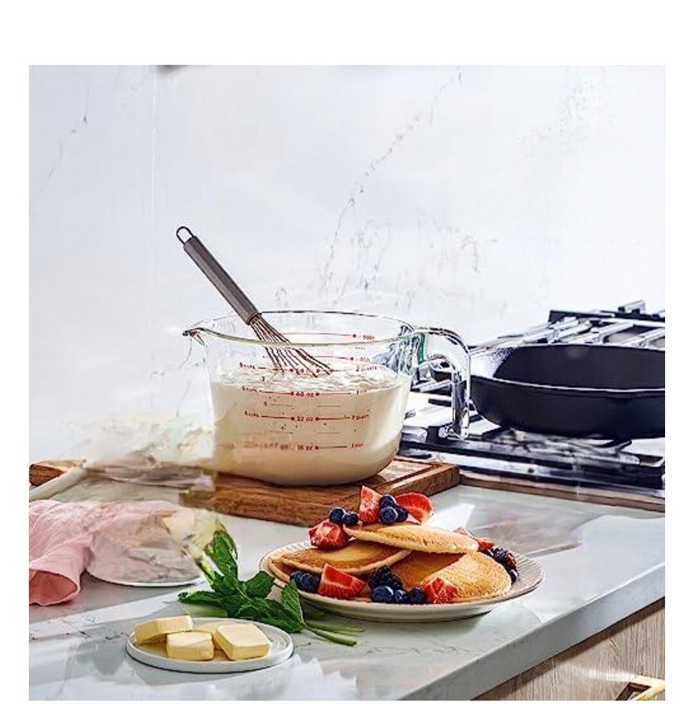 Mixing Bowl Liquid Measure Cup, Glass Tupperware Bakeware.