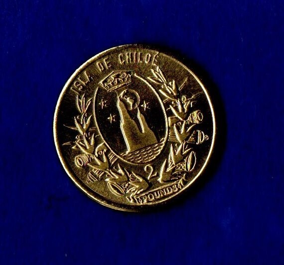 coin 2024 Isla de Chiloe 2 pounds frog