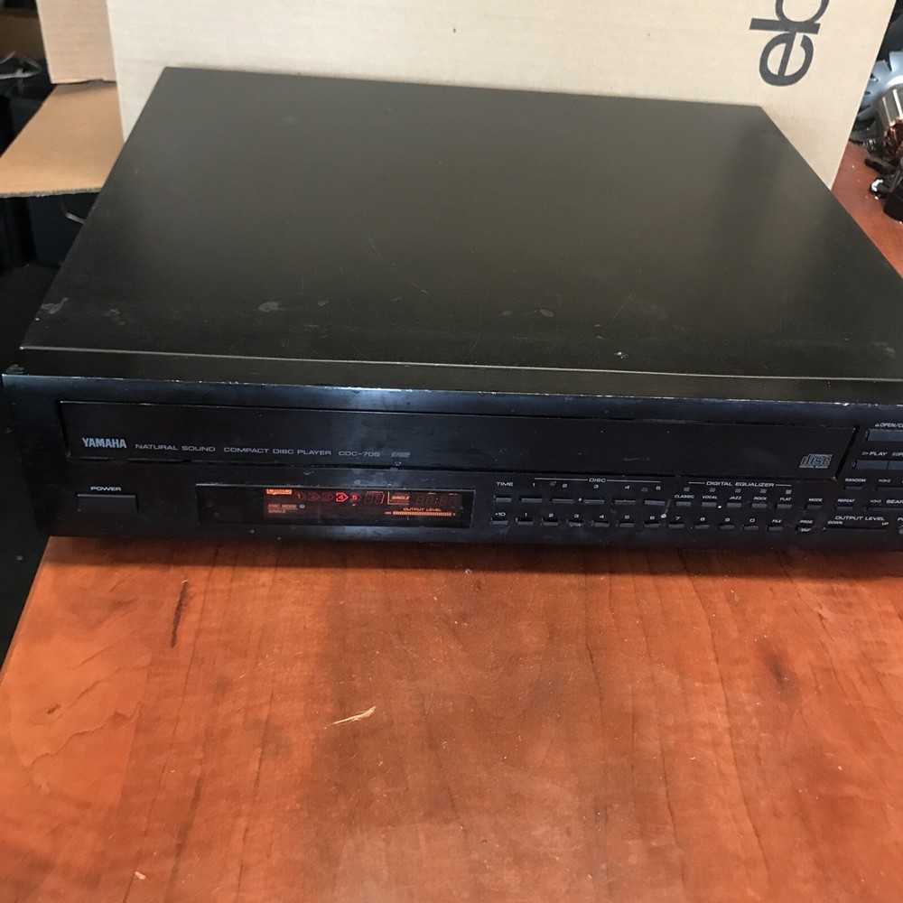 Yamaha CDC705 Compact Disc Automatic Changer 5 Disc Carousel No Remote Need Belt