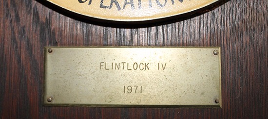 Circa 1971 USAF 7th SOS Operation Flintlock IV Plaque