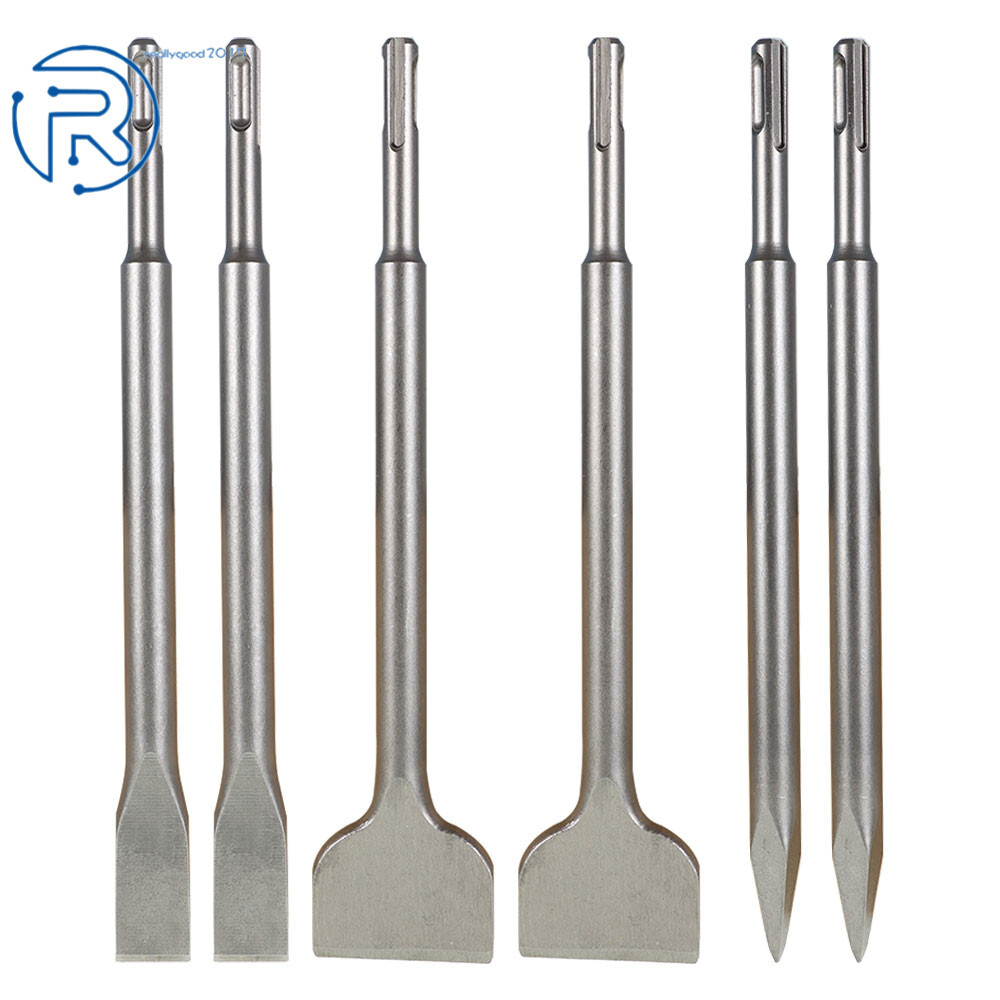 6 Pcs SDS plus Chisel Set Concrete Drill Bit Set Rotary Hammer Bits us