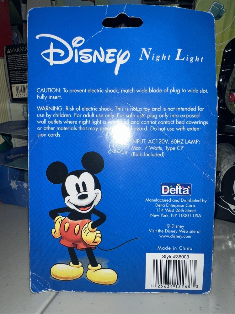 Mickey Mouse / Disney Night Light / NEW Open Box