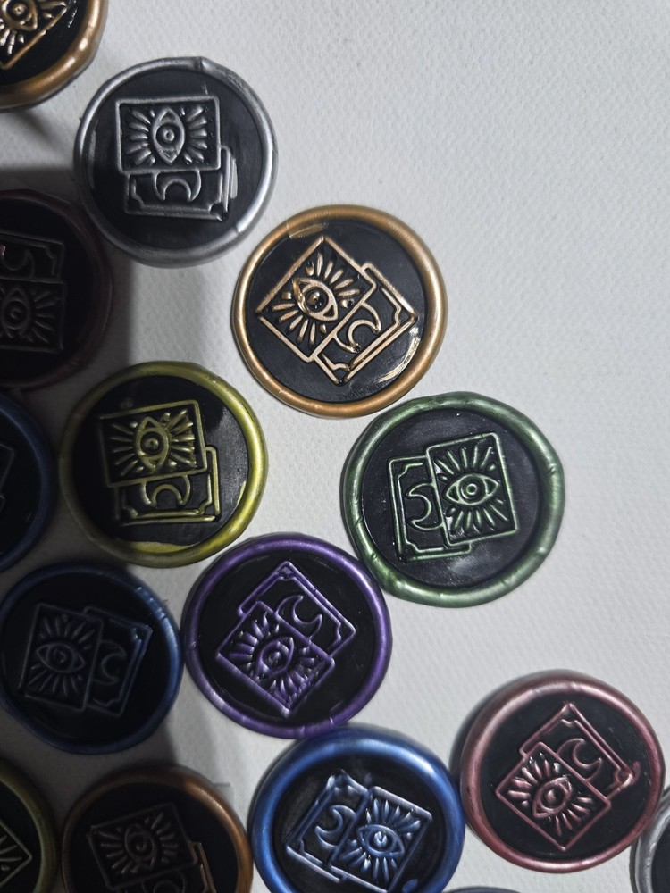 Pre Made Wax Seal Stick Ons 7 Different Designs