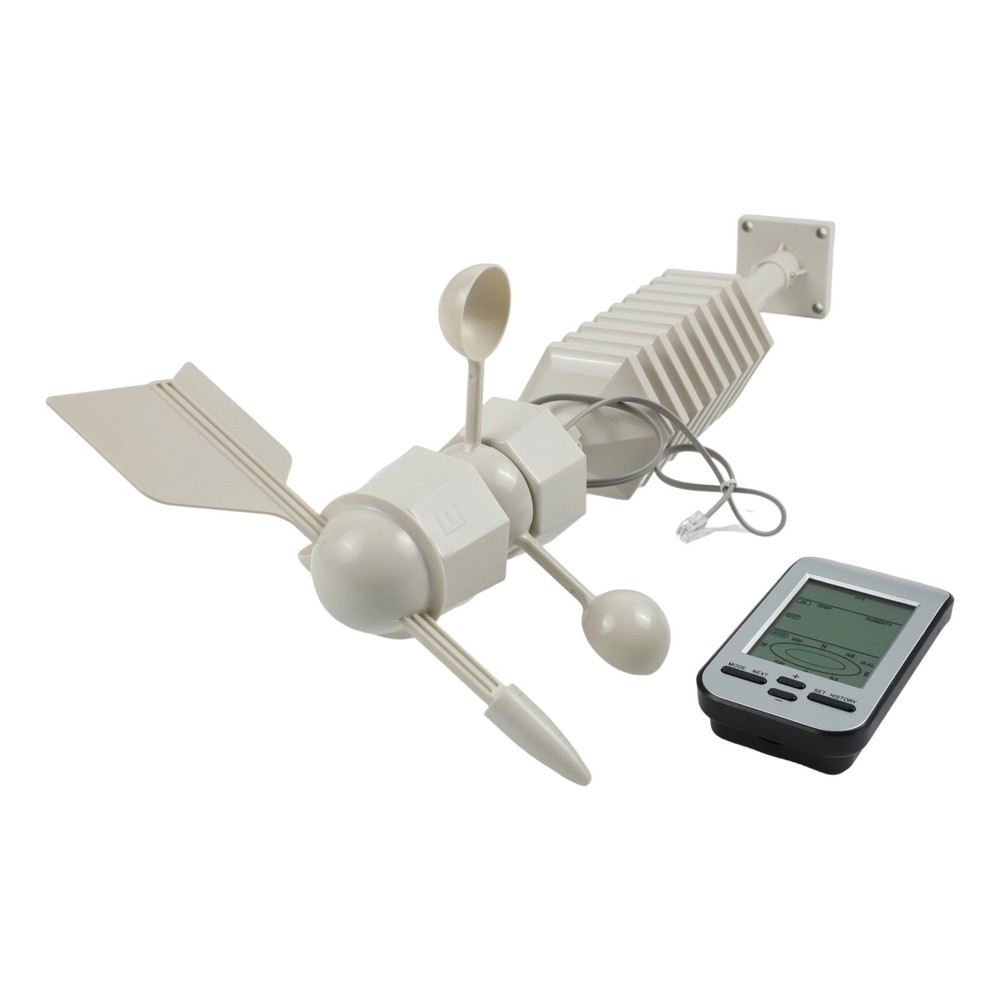 Compact Weather Meter with Wireless Anemometer and Temperature Display
