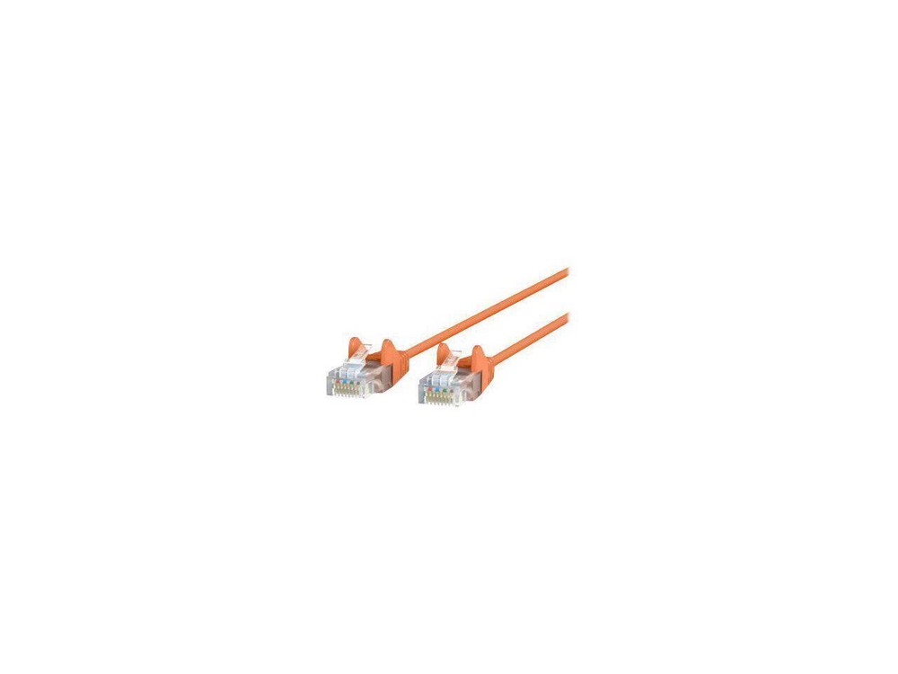 BELKIN CAT6 SLIM 28AWG CABLE-ORANGE -4FT