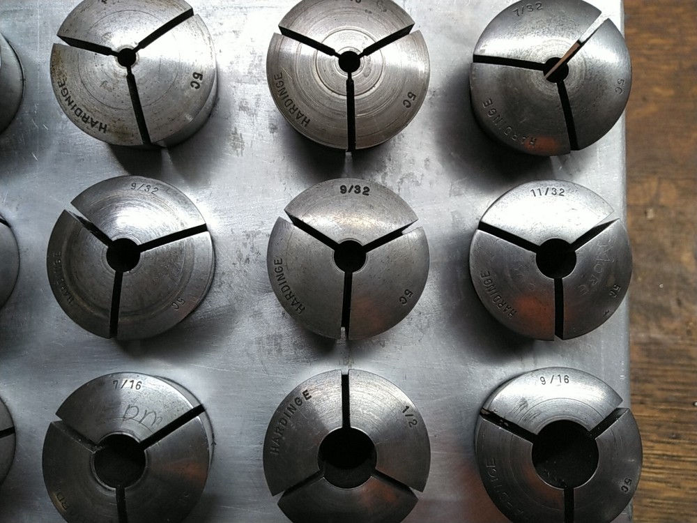 Hardinge 5c Round Collet External Threads, NO internal threads; Various sizes