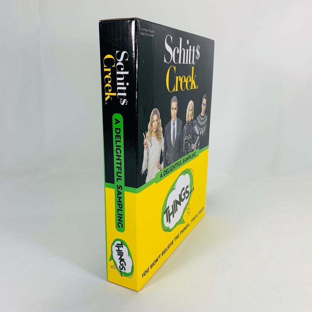 Schitts Creek A Delightful Sampling Things Card Game 100 Topic Cards
