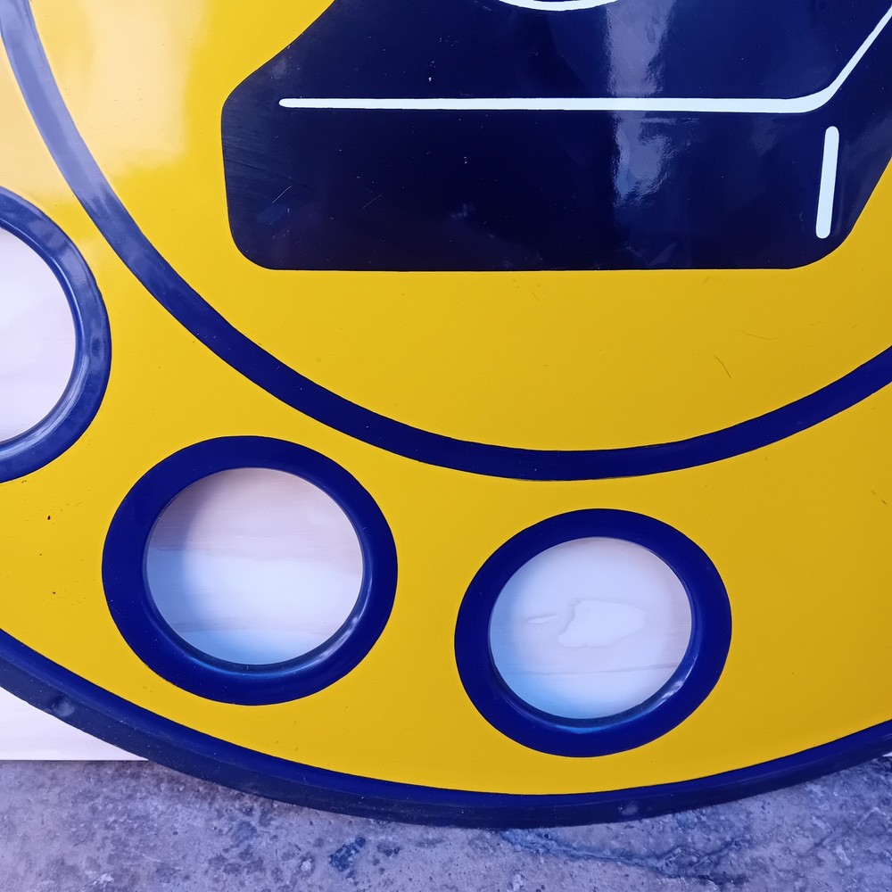 68cm Enamel Phone Sign